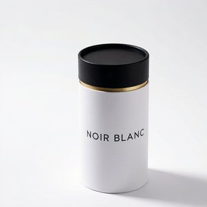 Minimalist Matte Rigid Cardboard <b>Round</b> Tube <b>Box</b> for Premium Unisex Perfume Fragrance Packaging Manufacturer - Product Image 1