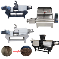 Machine de déshydratation à vis pour fumier de volailles, de poulets de chair, de poules pondeuses, de canards et de vaches, séparateur solide-liquide pour l'essorage du fumier animal