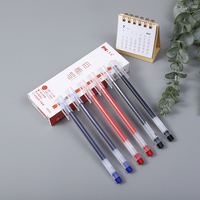Stylo à gel triangulaire ergonomique, 0.5mm, écriture fluide, haute capacité, anti-roulement, papeterie scolaire pour étudiants et bureau