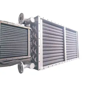 Steam Coil Heat Transfer Device Finned Pipe Heat Exchanger For Waste Heat Recovery Power Plant