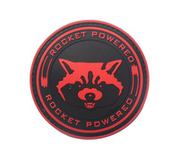 Écusson d'identification de chien de service K9 en caoutchouc PVC souple en gros Badges moraux tactiques One Shot One Kill avec boucle à crochet
