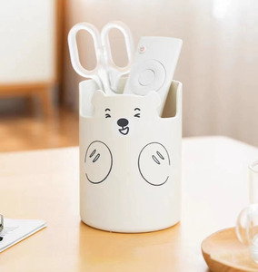 Kinderen Gift Cilindrische Pen Rack Pp Plastic Briefpapier Organisatoren <span class=keywords><strong>Cartoon</strong></span> Little Bear Pen Houder Met Mobiele Telefoon <span class=keywords><strong>Stents</strong></span> - Product Image 5