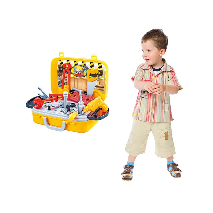 Детские игрушки 2023 для мальчиков, механик, ролевые рабочие игры, пластиковая коробка, стол для мастерской, чемодан, набор инструментов, игрушка