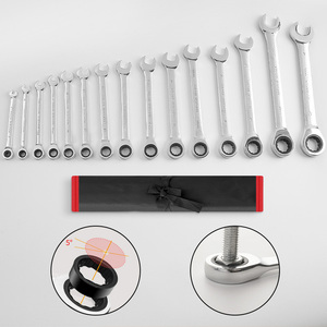 Factory Wholesale Hand Tools 12 Piece <b>Ratchet</b> <b>Wrench</b> <b>Set</b> Labor Saving Repair Quick <b>Ratchet</b> - Product Image 4