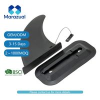 Planche à pagaie avec connexion baïonnette de type insert de 8 pouces, grande aileron pour la séparation et la glisse aquatiques. Facile à démonter