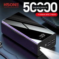 Centrale Électrique Portable 50000mAh en Gros, Grande Capacité, Charge Rapide 10W, Affichage Numérique LED, Support Extérieur Type-C