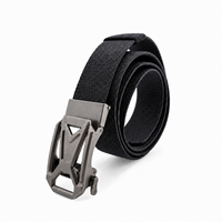 Ceinture tactique pour homme en nylon extensible robuste avec boucle automatique en alliage de zinc à dégagement rapide, personnalisable en usine
