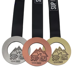 Custom Gold Plated <strong>Metal</strong> Corporate Reward Gift <strong>Medals</strong> Sports-Themed Casting Die Cutting Printing Techniques Round - Product Image 4