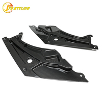 Cache-phare de compartiment moteur en fibre de carbone sèche pour BMW M4 G82 G83 M3 G80 G81, garniture de support en carbone, plaque de capot de remplacement