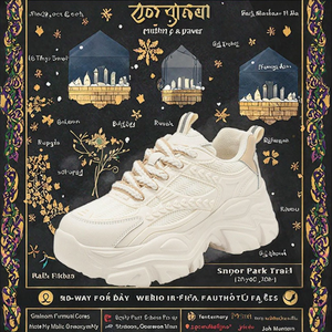 Zapatos blancos con cordones, parte superior de PU, zapatillas casuales para hombre, con suela gruesa para aumentar la altura, zapatos para correr transpirables, estilo walking para mujer - Product Image 2