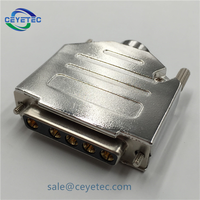 Port parallèle Rs485 Db25 couvercle en alliage de Zinc d-sub vis longue fiche 5w5 couvercle métallique