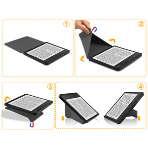 Funda Protectora Delgada Gligle Transformer Stand de Cuero PU + Silicona para <span class=keywords><strong>Kobo</strong></span> <span class=keywords><strong>Sage</strong></span> 8 Pulgadas 2021 - Product Image 4