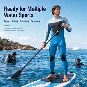Muta Subacquea in Neoprene 5MM da Uomo, Integrale con Cerniera YKK per Surf, Kayak, Sport Acquatici e Immersioni Profonde - Product Image 5