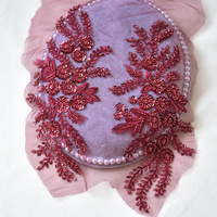 Accessoires en dentelle à sequins perlés haute densité, motifs floraux, feuilles et branches, pour coiffes DIY, robes de mariée et tissus Xiuhe