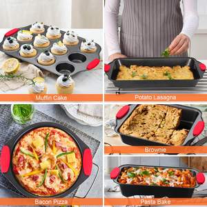 Juego de utensilios para hornear antiadherentes, 10 Uds., juego para hornear, utensilios de cocina y utensilios para hornear, bandeja para cupcakes, Mini molde para pasteles - Product Image 5