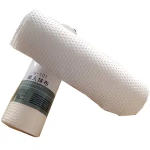 Hot Popular Wood Pulp Non-Woven 1/Roll 50 pcs Fabric Disposable Cleaning Cloth Roll Paper Towels Non Woven Fabric Rolls