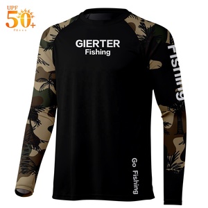 T- Shirt da pesca all'aperto asciuga rapidamente camicie da pesca manica lunga protezione UV stampa digitale traspirante <span class=keywords><strong>uomo</strong></span> camicia da pesca - Product Image 5
