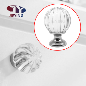 درج خزانة jiying مقبض باب فتحة واحدة شفافة الاكريليك الكريستال سحب الأثاث - Product Image 4