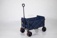 Nouveau Chariot Pliant Extensible Personnalisé pour Camping et Jardin, Chariot Utilitaire Robuste à 4 Roues