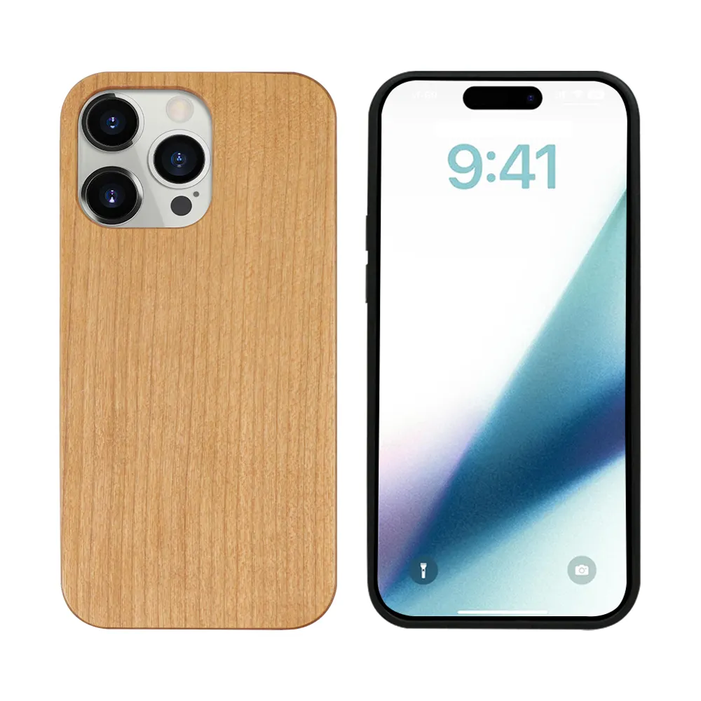 Custom Popular Mobile Phone Case Waterproof Wood Phone Case For iPhone 11 12 13 14 15 Pro Max Plus Mini