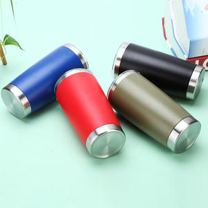 كوب معدني معزول حراري 20 أونصة و30 أونصة كوب قهوة من الفولاذ المقاوم للصدأ مع غطاء أكواب نبيذ صديقة للبيئة - Product Image 6