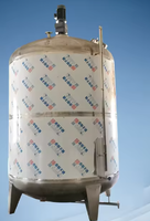 Agitateur électrique en acier inoxydable avec moteur AC, cuve de mélange 500L, pompe émulsifiante à cisaillement élevé, multifonctionnelle pour poudre détergente