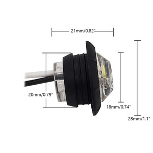 12V remolque lado marcador indicadores luces para Auto coche autobús camioneta advertencia de luces de señal lámpara - Product Image 5
