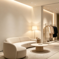 Usine sur mesure vêtements vitrine boutique moderne femmes magasin meubles design d'intérieur