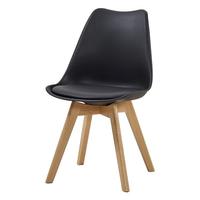 Restaurant moderne pied en bois scandinave classique design d'usine chaise en plastique pp ensemble de salle à manger café avec 6 chaises table à manger