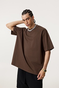 Custom LogoSolona Men's Casual Short Sleeve T-Shirt 210gsm Antibacterial Yarn Dyed Breathable Quick Dry Oversized Knitted - Product Image 2