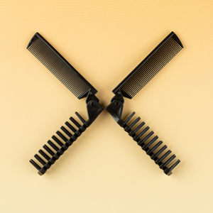 Nhỏ Số Lượng Đặt Hàng Du Lịch Túi Gấp Tóc Lược <span class=keywords><strong>Mini</strong></span> Có Thể Gập Lại Tóc Bàn Chải Màu Đen/Kem Trắng Nhựa Phổ Thông Lược Đối Với Trang Chủ - Product Image 3