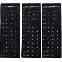Autocollant pour clavier d'ordinateur portable, russe/coréen/japonais/allemand/espagnol, prix d'usine, vente en gros