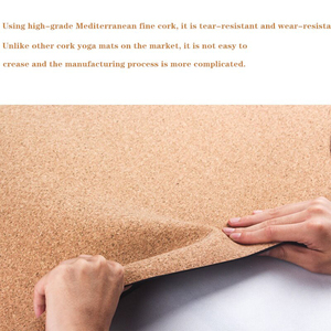 Huayi Organic <span class=keywords><strong>Joga</strong></span> Cork Rubber Mat Set Eco-Friendly Thick 4mm Natural Rubber Yoga Mat Venta al por mayor Custom Yoga-Matte - Product Image 5