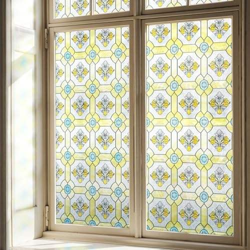 Gilded glass flower-60x90 cm