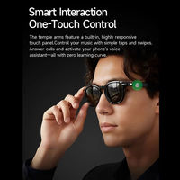 Lunettes Intelligentes à Chargement Magnétique avec Microphone, Réduction du Bruit, Traduction IA, Assistant Vocal IA, Lecture Musicale, Bluetooth 5.3, 180 mAh