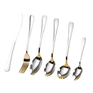 ชุดช้อนส้อมสเตนเลสสตีล 304 แบบตะวันตก รุ่น 1010 ผลิตตามสั่งจากโรงงาน มีด ส้อม ช้อน อุปกรณ์โรงแรม มีดสเต็ก สำหรับอาหารตะวันตก - Product Image 1