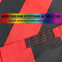 Personnalisez le drapeau afro-américain 3x5 pieds pour l'extérieur en nylon résistant à la décoloration drapeau national panafricain le plus durable