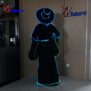 Fibre optique luminescente fête traditionnelle asiatique Cosplay Performance Hanbok coréen traditionnel Costume pour hommes - Product Image 3