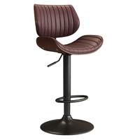 Chaise de bar moderne en métal, légère, durable, stable et écologique, avec pieds en fer, pour usage commercial dans les bureaux à domicile, les hôtels, les centres commerciaux
