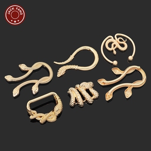 Bikini Connector Swimwear <b>Hardware</b> Irregular Shape Ring Buckle Women Shell Dress Custom Metal Conch Decoration Buckle - Product Image 2