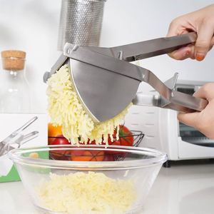 Utensilios Profesionales para Vegetales, Exprimidor Manual de Cítricos y Limones, Prensa y Triturador de Patatas de Acero Inoxidable Resistente para Cocina - Product Image 1