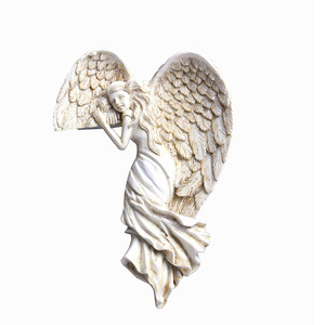 Scultura in Resina da Parete a Rilievo di <span class=keywords><strong>Angelo</strong></span> Dipinto a Mano, Modello Artistico Figurativo, Decorazione per la Casa Marca LEIXIN - Product Image 5
