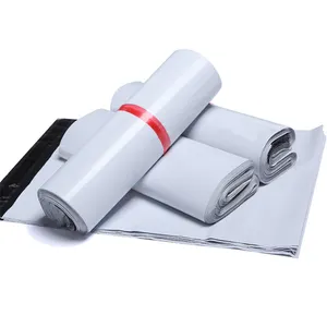 100PCS Blanc Poly Recyclé Mailer Courier Sacs pour Emballage Express Shipping Mailing Bag