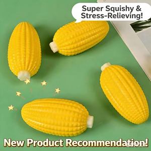 Simüle Mısır Şekli Yumuşak Yavaş Geri Dönüşlü Sıkma Oyuncak Duyusal Oyun Stres Giderici Eğlenceli Şaka Hediyesi Çocuklar Yetişkinler İçin Fidget Oyuncak - Product Image 2