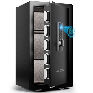 फिंगर प्रिंट स्टेनलेस स्टील सुरक्षा पैसे इलेक्ट्रॉनिक पासवर्ड कुंजी और फिंगरप्रिंट 140l सुरक्षित बॉक्स के साथ सुरक्षित - Product Image 1