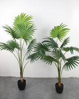 Feuilles de palmier artificielles Offre Spéciale plantes vertes en plastique plantes en pot de palmier bonsaï pour la décoration intérieure