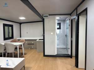 Toptan 3 yatak odası lüks 40ft 20ft hareketli katlanabilir genişletilebilir prefabrik konteyner ev satılık skybathroom ile banyo - Product Image 5