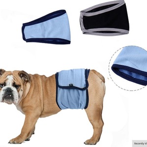 Pañales Transpirables de Malla para Perros, Azules, Absorbencia Estándar, Pantalones Sanitarios para Mascotas para las Cuatro Estaciones - Product Image 1