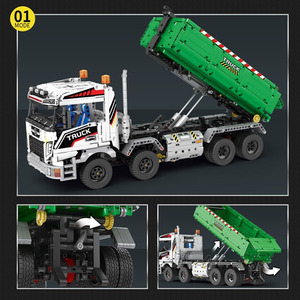 Camion grue à crochet 22021, blocs de construction éducatifs, modèle de voiture télécommandée électrique, jouet pour garçons, cadeau - Product Image 3