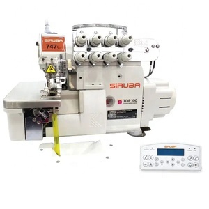 <span class=keywords><strong>Siruba</strong></span> 747LD Máquina <span class=keywords><strong>Overlock</strong></span> Industrial de 4 Hilos de Accionamiento Directo de Ultra Alta Velocidad / Máquina de Puntada de Seguridad para Coser y Rematar - Product Image 2
